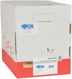 Cat5e 350 MHz Bulk UTP Solid-Core PVC Cable, 1000 ft., White, 24 AWG