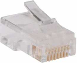 RJ45 Plugs for Solid / Stranded Conductor 4-Pair Cat5e Cable, 100-Pack