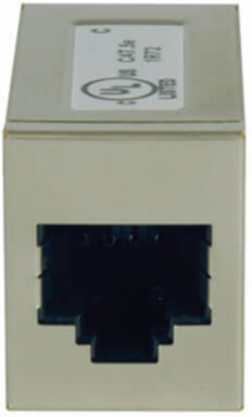 Cat5e Shielded Inline Coupler RJ45 Female-Female, 350 MHz/1 Gbps