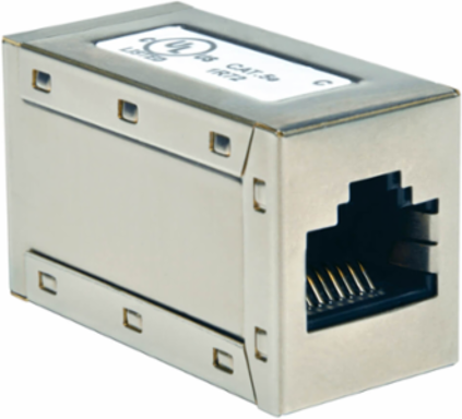 Cat5e Shielded Inline Coupler RJ45 Female-Female, 350 MHz/1 Gbps