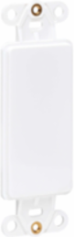 Decora Style Center Plate Insert - Vertical, Blank, White, ABS Construction