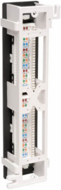 12-Port Wall-Mount Cat5e Patch Panel, RJ45 Ethernet, 3.3 x 10 x 1.9 Inch