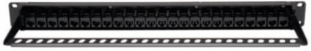 24-Port Rack-Mount Cat5e Patch Panel, 1U, RJ45 Ethernet, TAA Compliant