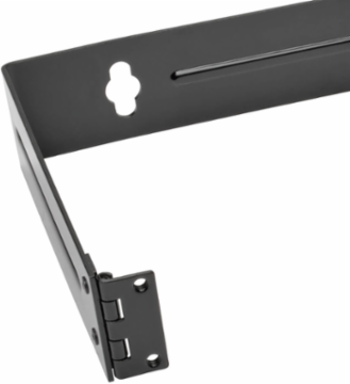 1U Hinged Wall-Mount Patch Panel Bracket, Heavy-Duty 14 Gauge Steel, 5.5 Inch Max Depth