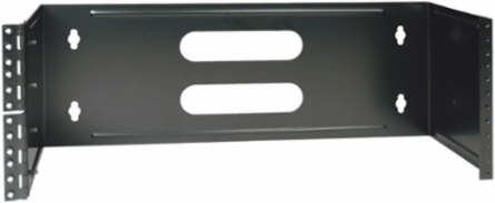 4U Hinged Wall-Mount Patch Panel Bracket, 19 Inch, 7 Inch High, Black
