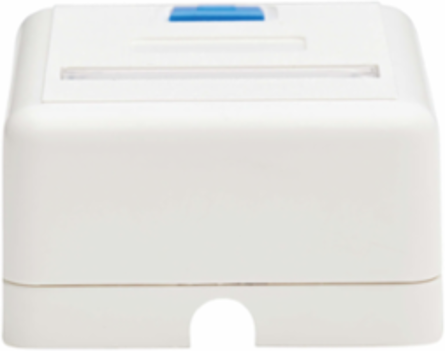Surface-Mount Box, 1 Port, White, ABS Construction