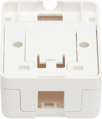 Surface-Mount Box, 1 Port, White, ABS Construction