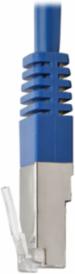 3 ft. Cat5e 350 MHz Molded Shielded STP Patch Cable, Blue, 1 Gbps
