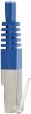 3 ft. Cat5e 350 MHz Molded Shielded STP Patch Cable, Blue, 1 Gbps