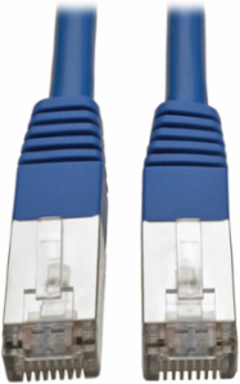 3 ft. Cat5e 350 MHz Molded Shielded STP Patch Cable, Blue, 1 Gbps