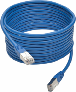 15 ft. Cat5e Shielded STP Patch Cable, 350 MHz, RJ45 Male, Blue