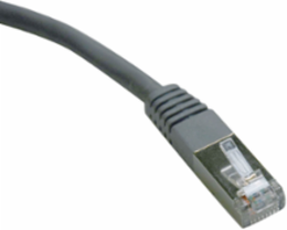 Cat5e 350 MHz Molded Shielded STP Patch Cable, Gray, 100 ft, 1Gbps, STP
