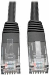Cat6 Gigabit Ethernet Cable, 1 ft, 1 Gbps, RJ45 Male, Black