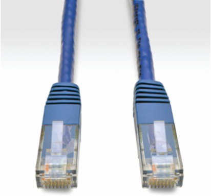 Cat6 Ethernet Cable, RJ45 M/M, Blue, 1 ft, 550 MHz, 1 Gbps
