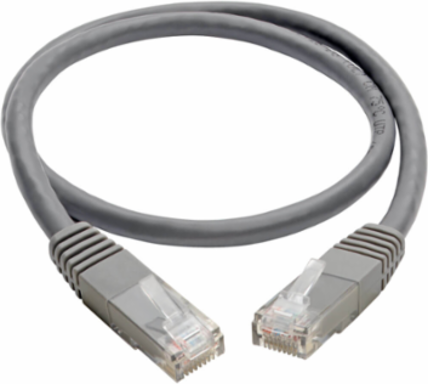 Cat6 Gigabit Ethernet Cable, Gray, 2 Ft, UTP, 1 Gbps, Lifetime Warranty