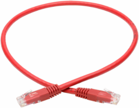 Cat6 Gigabit Ethernet Cable, Red, 2 ft, 1 Gbps, UTP