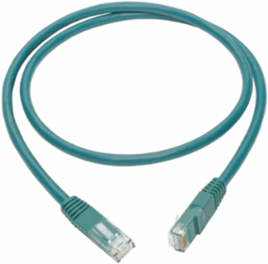 Cat6 Gigabit Ethernet Cable, Green, 3 Ft, UTP, 1 Gbps