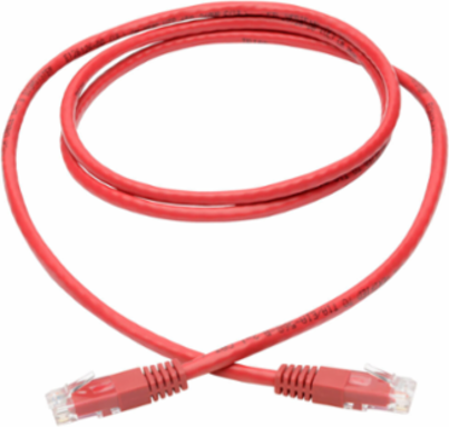 Cat6 Gigabit Ethernet Cable 5 ft, Red, 1 Gbps, UTP, RJ45 Connectors