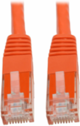 Cat6 Gigabit Ethernet Cable 6 ft, UTP, Orange, 1 Gbps, Molded RJ45 Connectors
