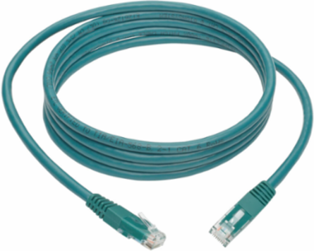 Cat6 Gigabit Molded Ethernet Cable, 7 ft., 1 Gbps, Green