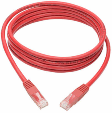 Cat6 Gigabit Ethernet Cable 7 ft, Red, UTP, 1 Gbps, 550 MHz