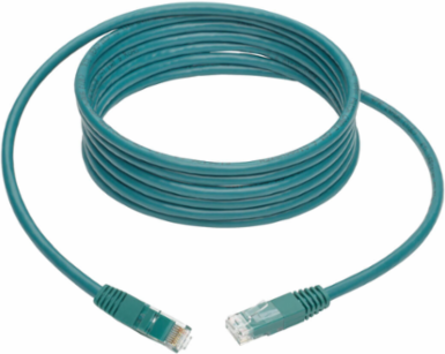 Cat6 Gigabit Ethernet Cable, 10 ft, UTP, Green, 1 Gbps, RJ45 Connectors