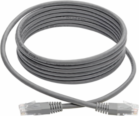 Cat6 Gigabit Ethernet Cable, Gray, 10 ft, 1 Gbps, UTP