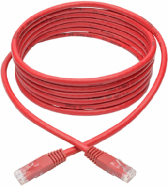 Cat6 Gigabit Ethernet Cable, 10 ft., Red, 550 MHz, UTP, 1 Gbps