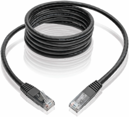 Cat6 Gigabit Ethernet Cable 14 ft, UTP, 1 Gbps, Black