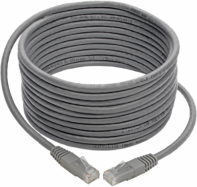 Cat6 Gigabit Ethernet Cable 15 ft, Gray, 1 Gbps, 24 AWG UTP