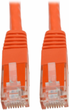 Cat6 Gigabit Ethernet Cable, Orange, 15 Ft, UTP, 1 Gbps, 550 MHz