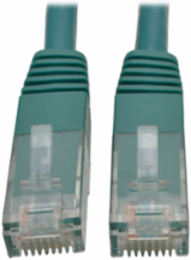 Cat6 Gigabit Ethernet Patch Cable, 20 ft, Green, 1 Gbps, UTP