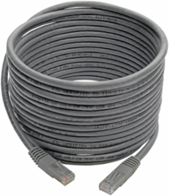 Cat6 Gigabit Ethernet Cable, 20 ft, Gray, 1 Gbps, UTP, 550 MHz