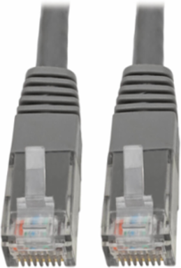 Cat6 Gigabit Ethernet Cable, 20 ft, Gray, 1 Gbps, UTP, 550 MHz