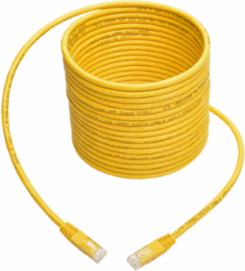 Cat6 Gigabit Ethernet Cable, Yellow, 20 ft, 1 Gbps, UTP