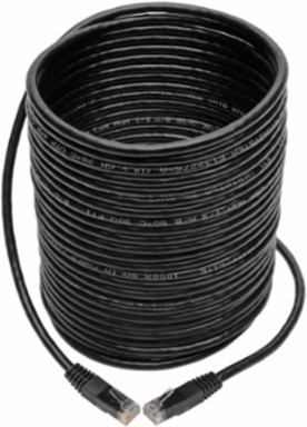 Cat6 Gigabit Ethernet Cable, Black, 35 ft., UTP, 1 Gbps, Lifetime Warranty