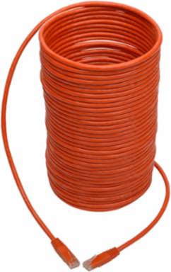 Cat6 Gigabit Ethernet Cable, 50 ft, Orange, 550 MHz, 1 Gbps