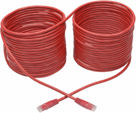 Cat6 Gigabit Ethernet Cable 50 ft, Red, 1 Gbps Network Speed