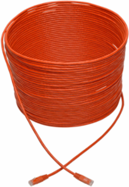 Cat6 Gigabit UTP Ethernet Cable, 100 ft, 1 Gbps, Orange