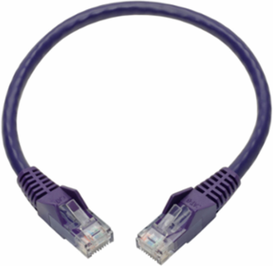 Cat6 Gigabit Snagless UTP Ethernet Cable, 1 ft., 1 Gbps, Purple