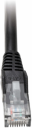 Cat6 Gigabit Ethernet Cable 2 ft, Snagless Molded, 1 Gbps, UTP, Black