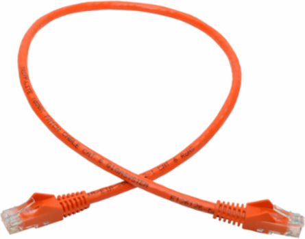 Cat6 Gigabit Ethernet Cable, Orange, 2 ft, 1 Gbps, UTP, Snagless
