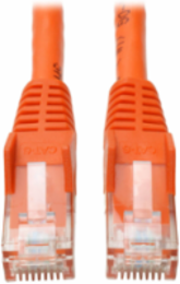Cat6 Gigabit Ethernet Cable, 3 ft., UTP, Snagless, Orange, 1Gbps