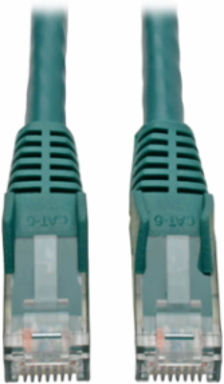 Cat6 Gigabit Snagless Molded Ethernet Cable, Green, 4 Inch, 1 Gbps, UTP