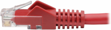 Cat6 Gigabit Snagless Ethernet Cable, Red, 4 Inch, 1 Gbps, UTP