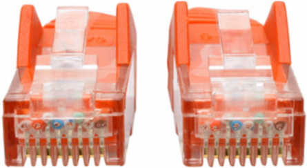 Cat6 Gigabit Snagless Molded Ethernet Cable, 6 ft, UTP, 1 Gbps, Orange
