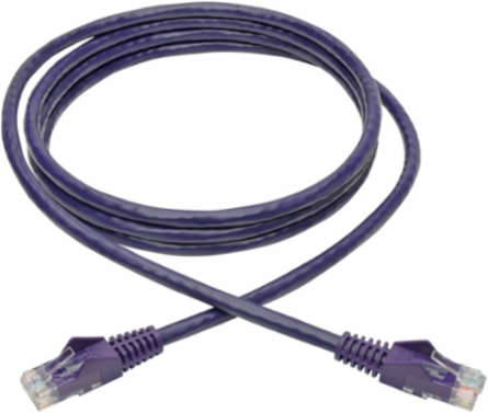 Cat6 Gigabit Ethernet Cable, 6 ft, Purple, 1 Gbps, Snagless RJ45