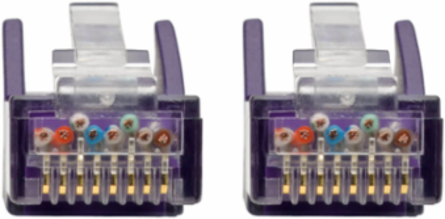 Cat6 Gigabit Ethernet Cable, 6 ft, Purple, 1 Gbps, Snagless RJ45