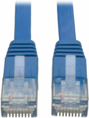 Cat6 25 Ft. Gigabit Flat Ethernet Cable, UTP, Blue, 1Gbps