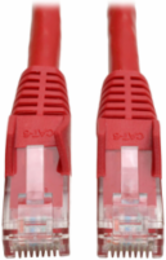 Cat6 Gigabit Ethernet Cable, 25 Ft, Red, 1 Gbps, Snagless, UTP